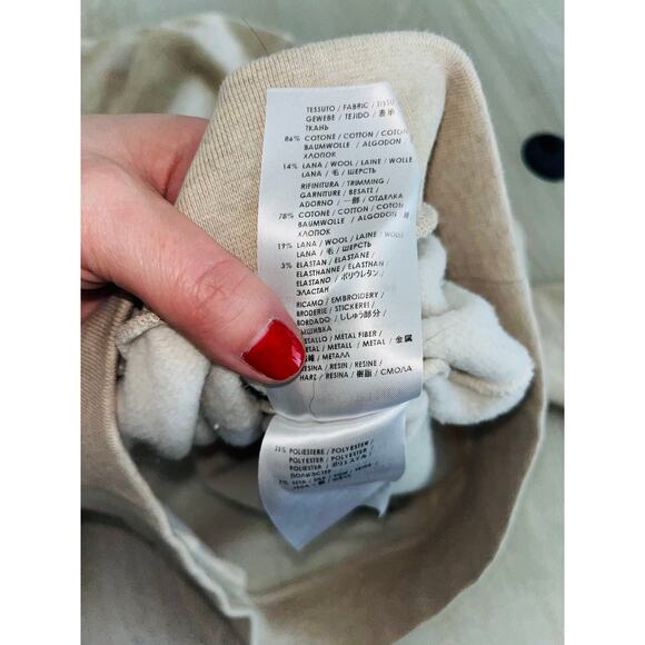 Stella McCartney Women's Embellished Arrow Sweatshirt Crew Neck Gray Size 42/6 - Picture 5 of 7